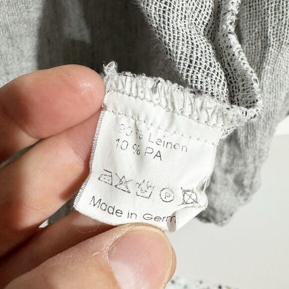 TRANSPARENTE Women Free Size Gray Button Front Blouse Jacket With Hood Oversized - Picture 5 of 7